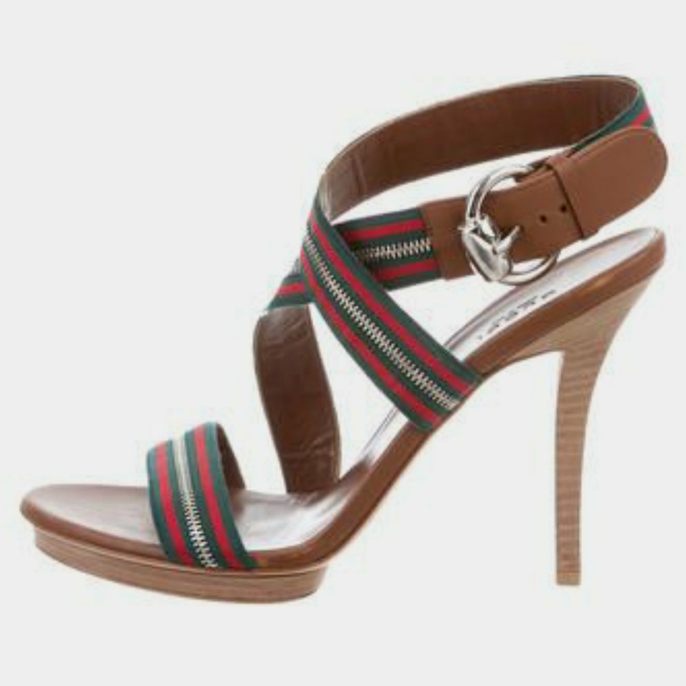 Gucci  " zip web" Stilletto's